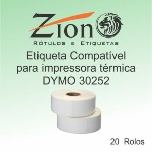 Etiqueta Compatível DYMO 30252 - 20 Rolos
