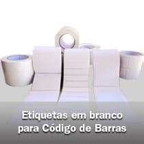 Etiquetas em Branco para Código de Barras