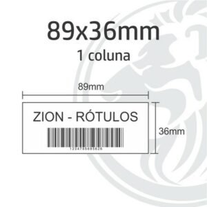 Etiqueta para Código de Barras - 89x36mm