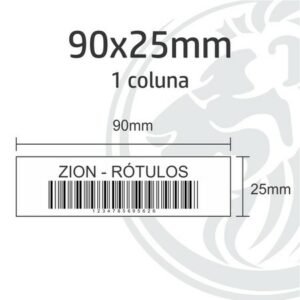 Etiqueta para Código de Barras - 90x25mm