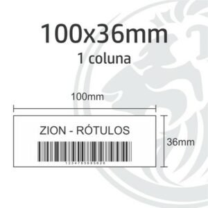 Etiqueta para Código de Barras - 100x36mm