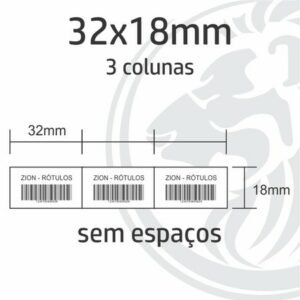 Etiqueta para Código de Barras - 32x18mm