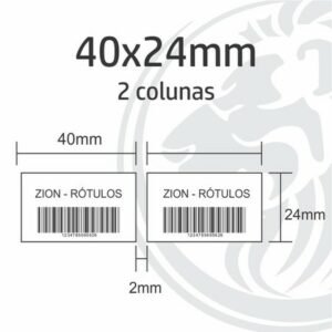 Etiqueta para Código de Barras - 40x24mm